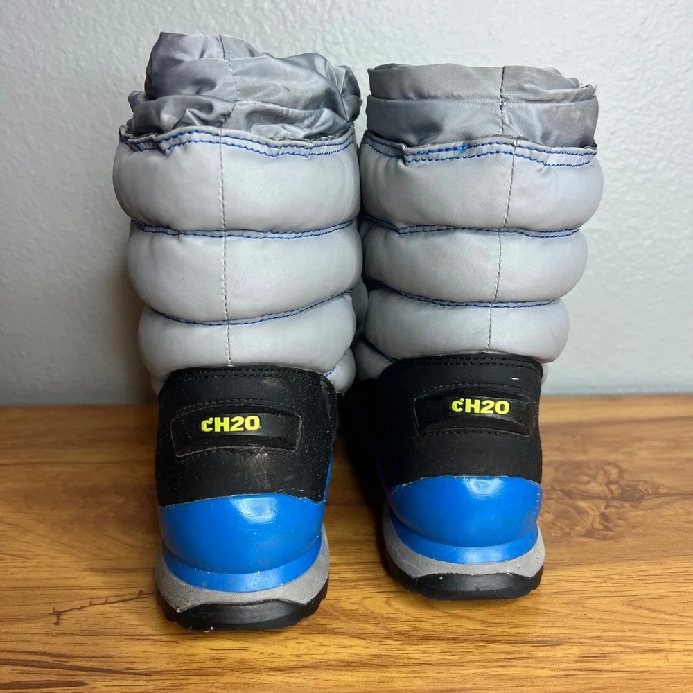 CH20 Alpina Kids‎ Winter Snow Boots Size 4 Puffer Rated to -30 Faux Fur Lined